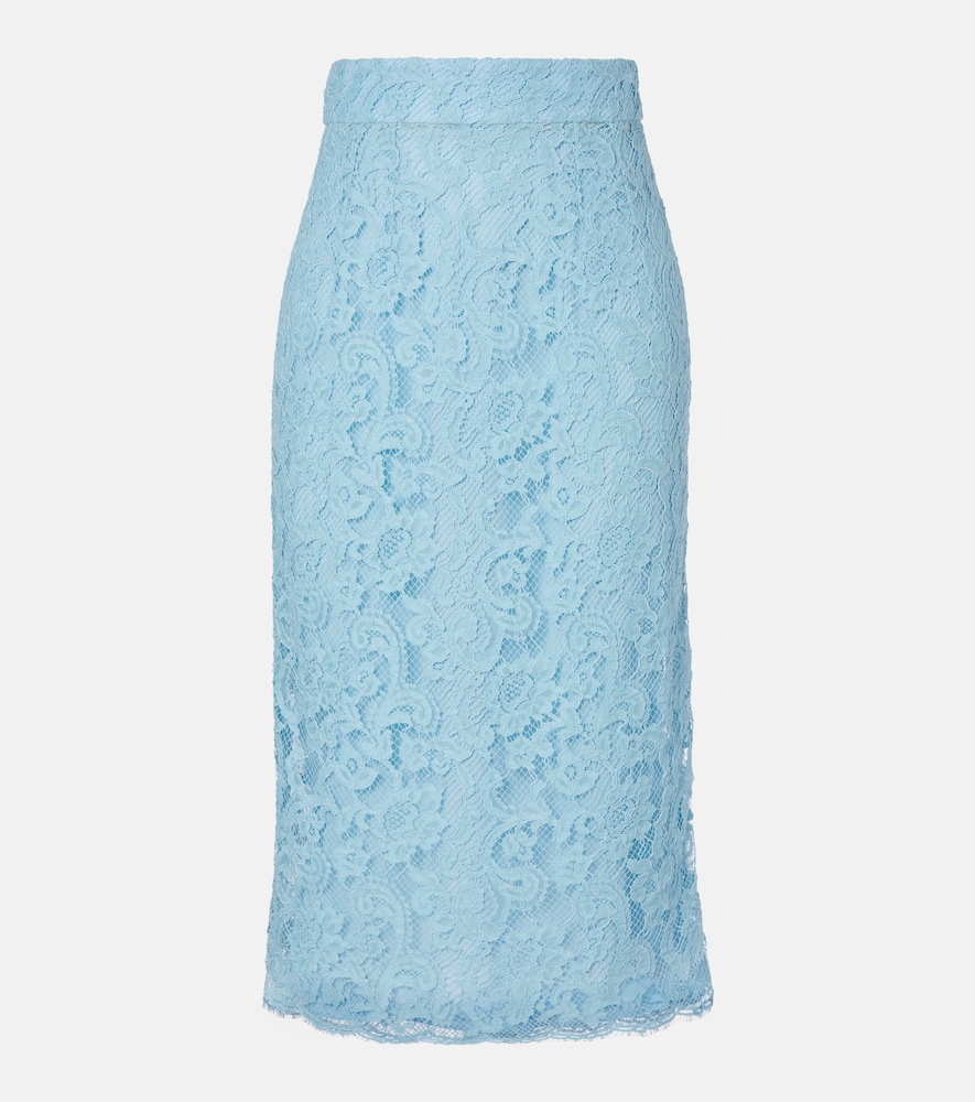 Lace pencil skirt