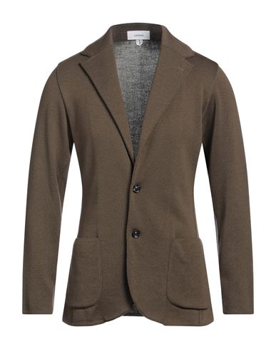 Lardini Man Blazer Military green Size M Wool
