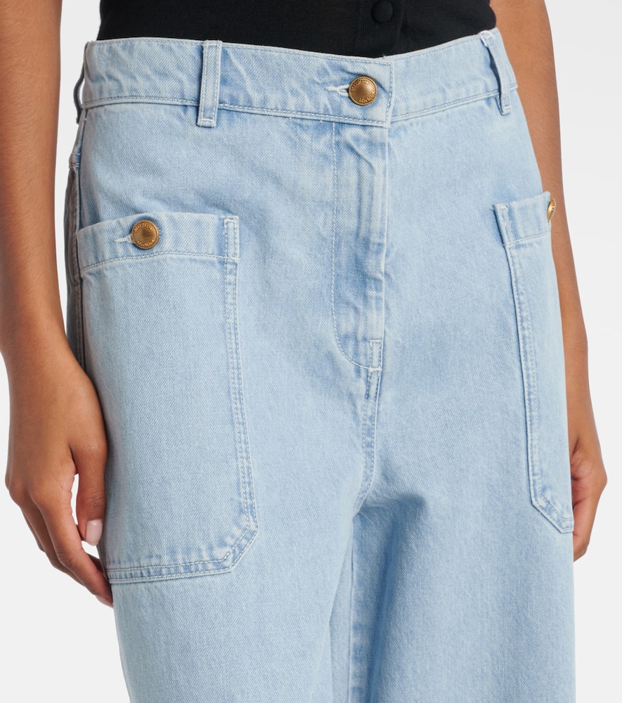 Pugnale high-rise wide-leg jeans