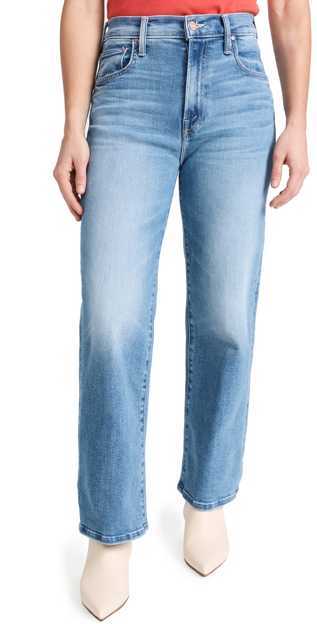Petite Lil Zip Rambler Flood Jeans Out of the Blue