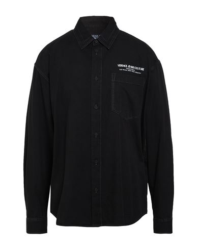 Man Shirt Black Size 38 Cotton