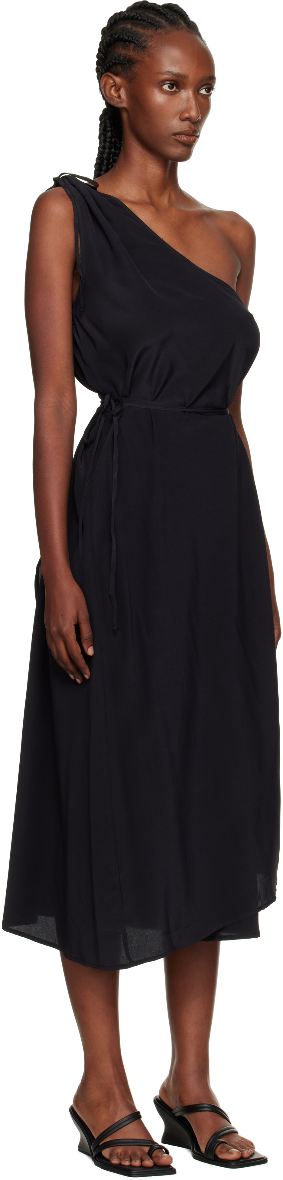 Black View Midi Dress