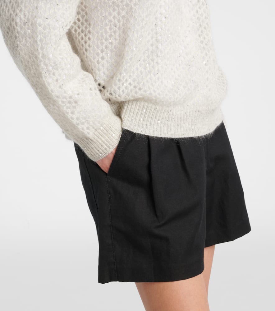 Ribbed-knit sweater