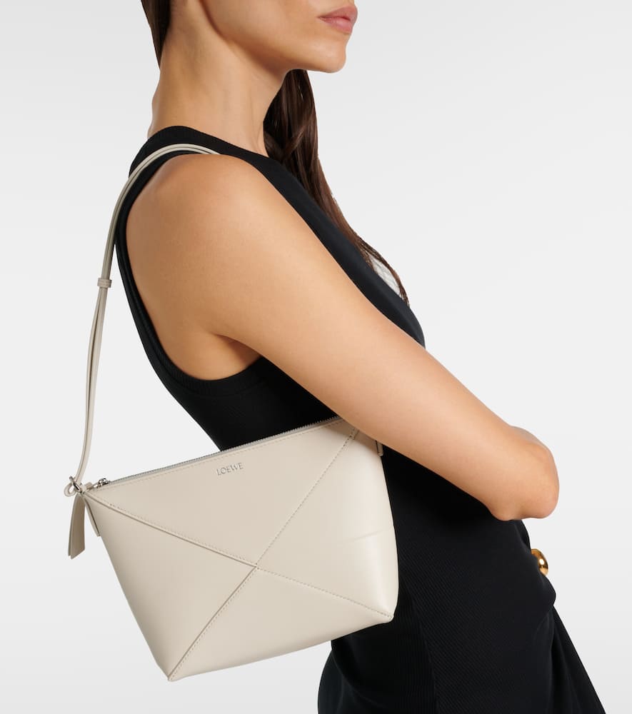 Puzzle Fold leather shoulder bag