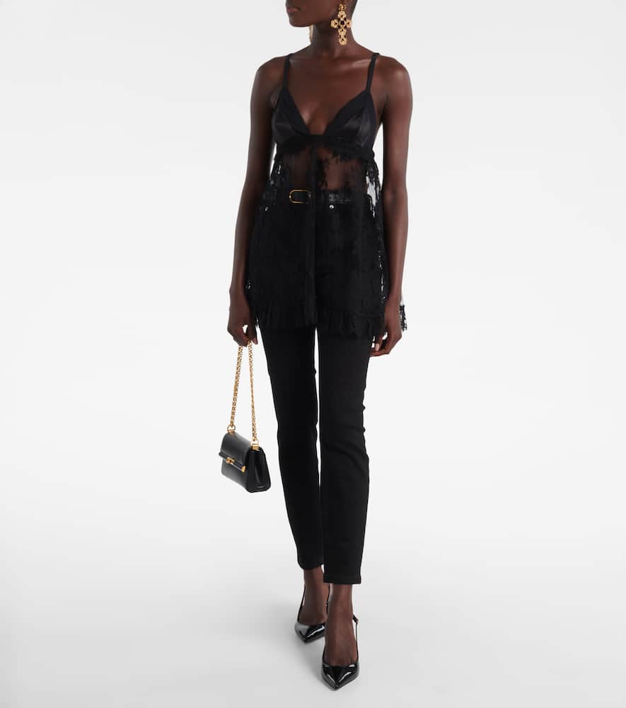 Floral lace top
