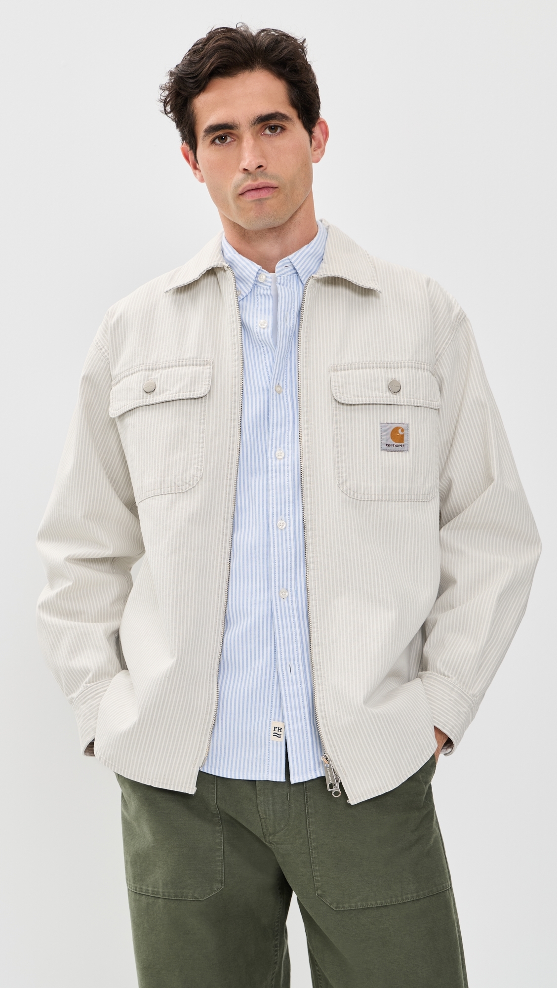 Mercer Shirt Jacket Mercer Stripe/Graphite/Wax