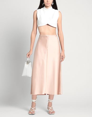 Woman Midi skirt Blush Size 4 Polyester, Elastane
