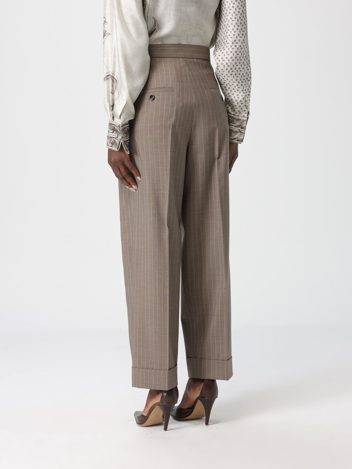 Pants Woman color Beige