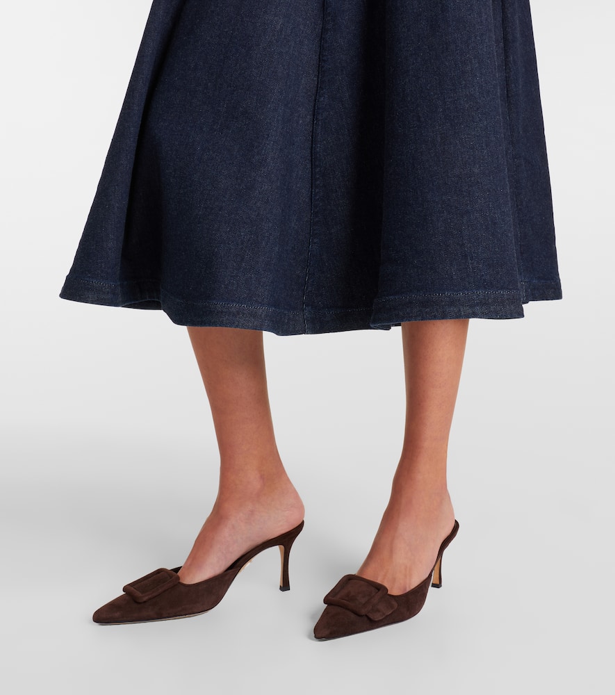 Varda denim midi skirt