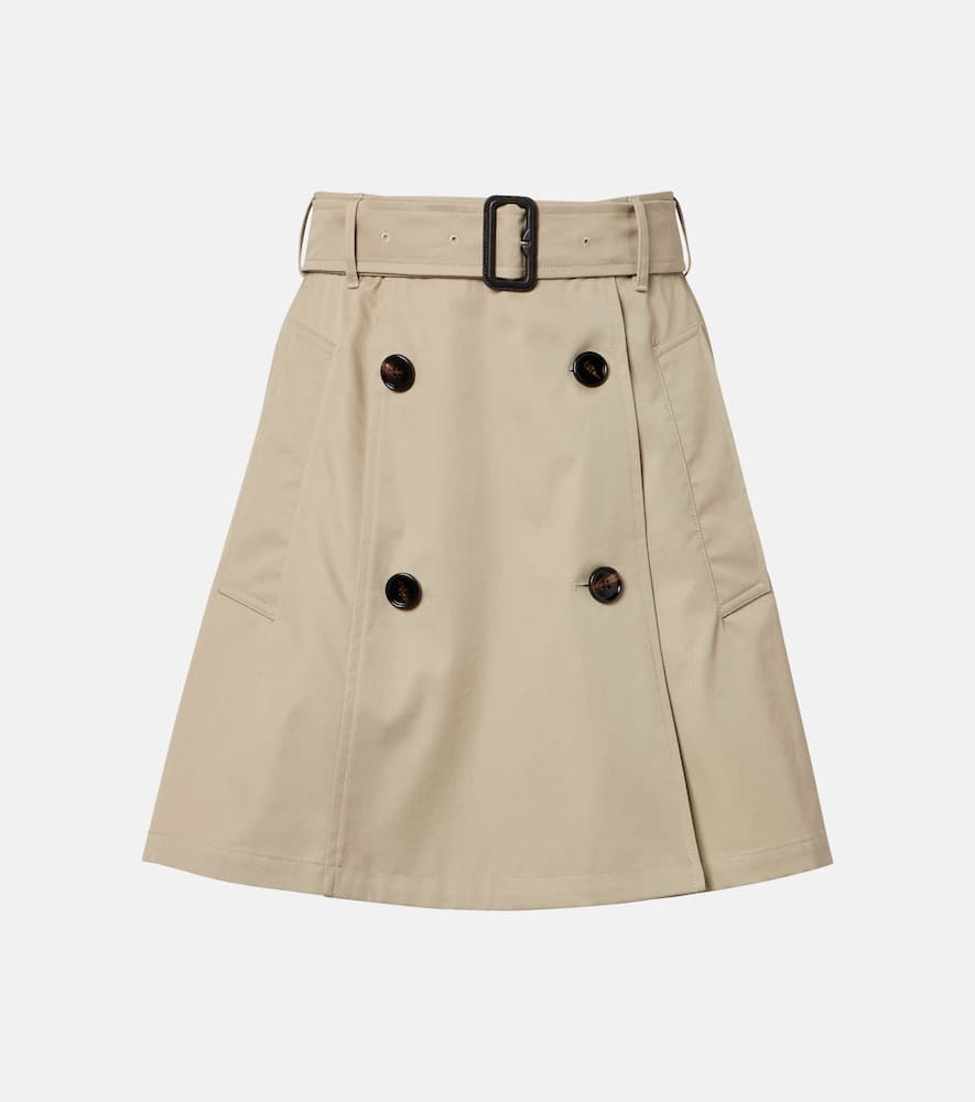 Cotton wrap skirt