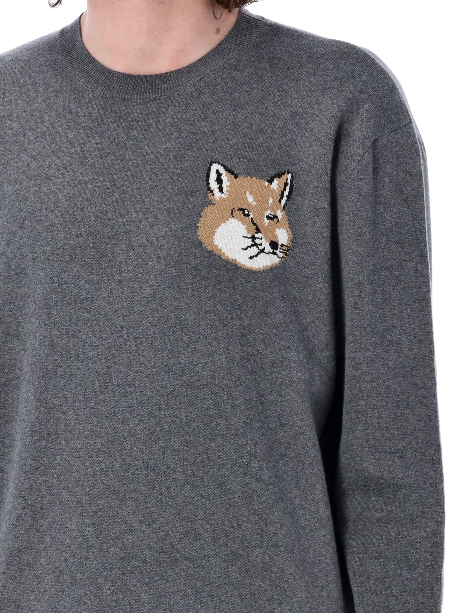 Mini Fox Head Intarsia Comfort Jumper