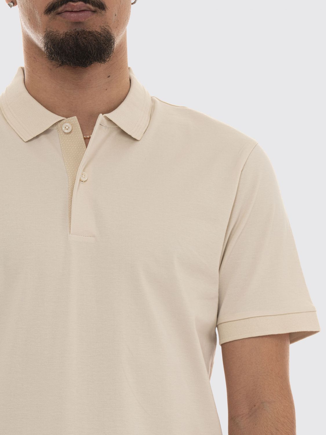 Polo Shirt Men color White