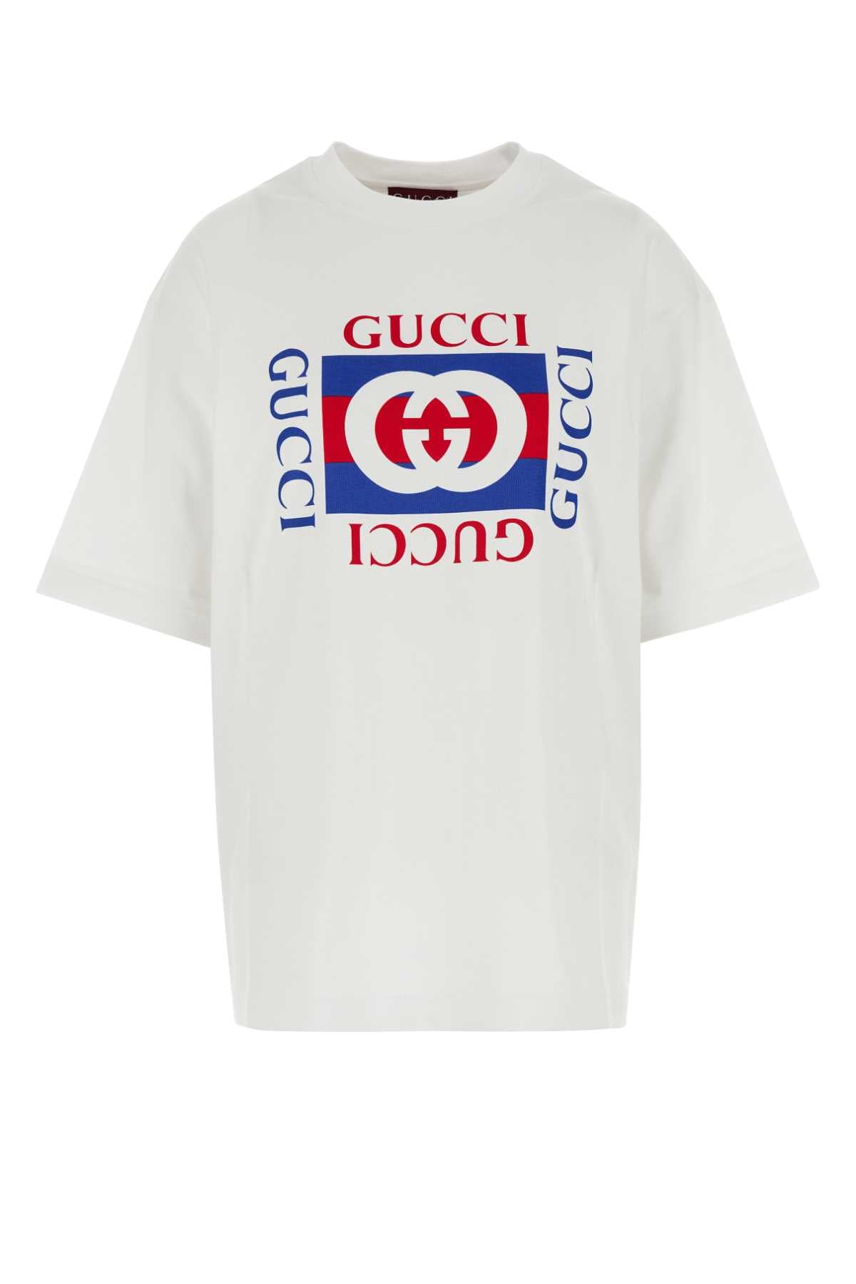 Logo-Embroidered Cotton T-Shirt — White