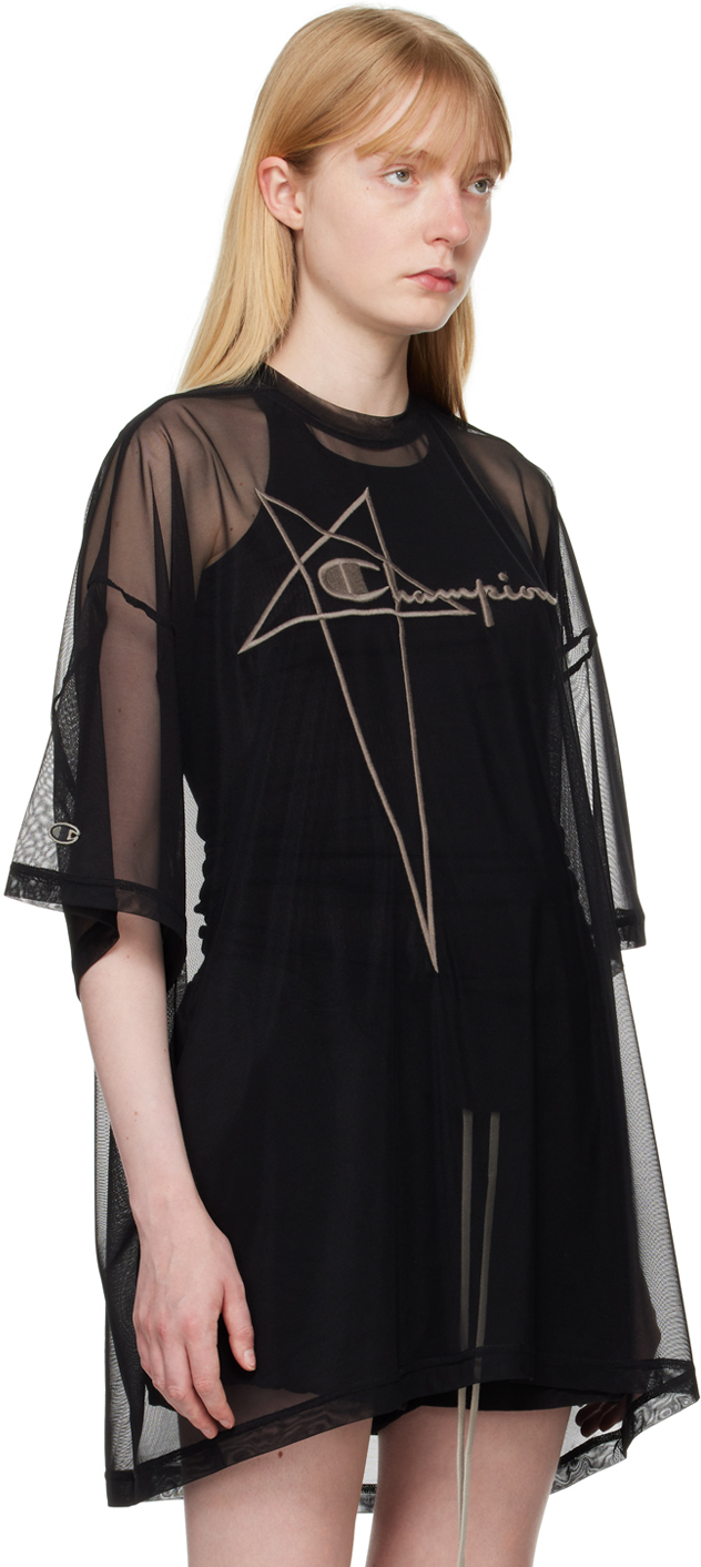Rick Owens Black Champion Edition Tommy T-Shirt