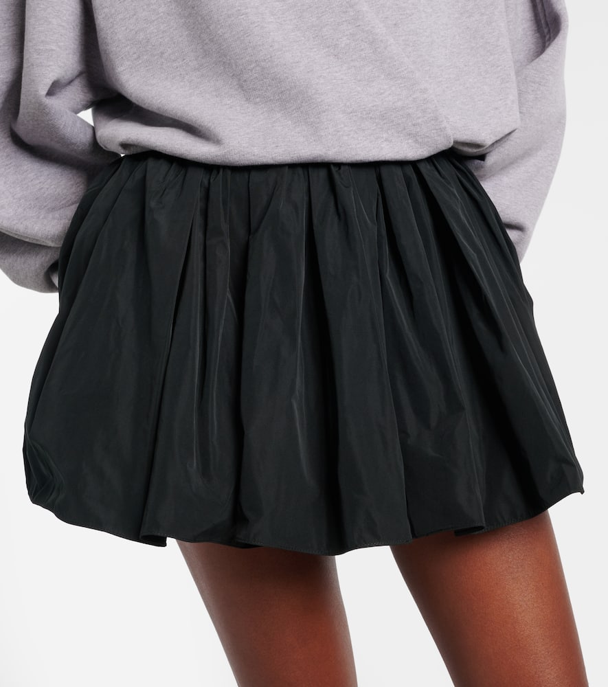 Gathered taffeta skort