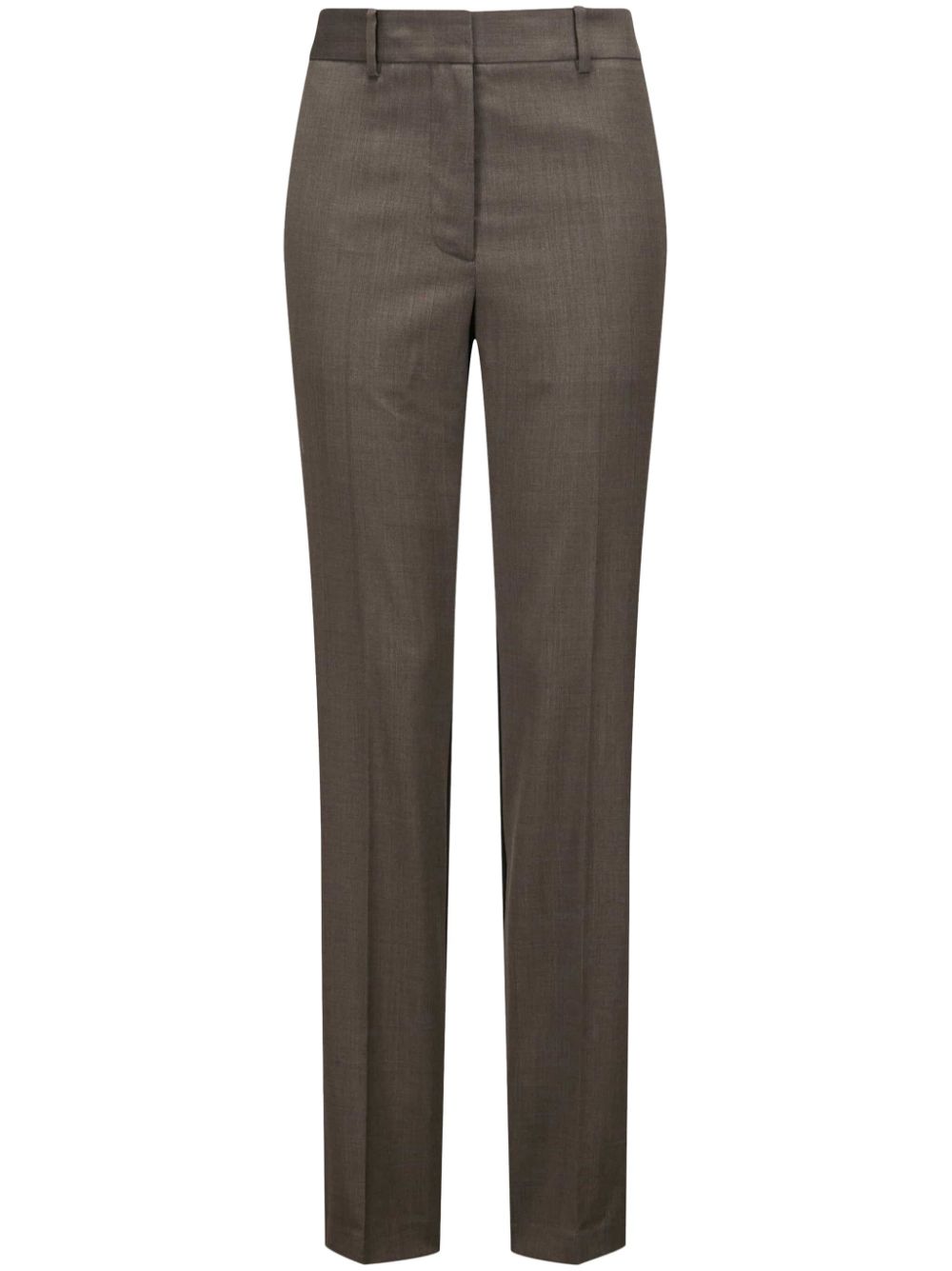 Panelled slim-fit trousers - Brown
