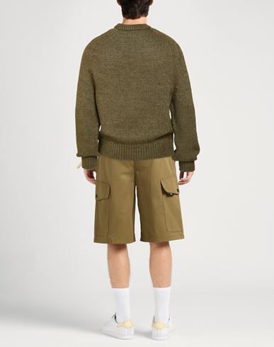 Man Sweater Military green Size 36 Silk, Wool