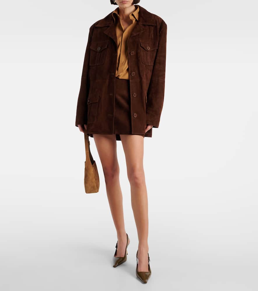 Remi suede miniskirt