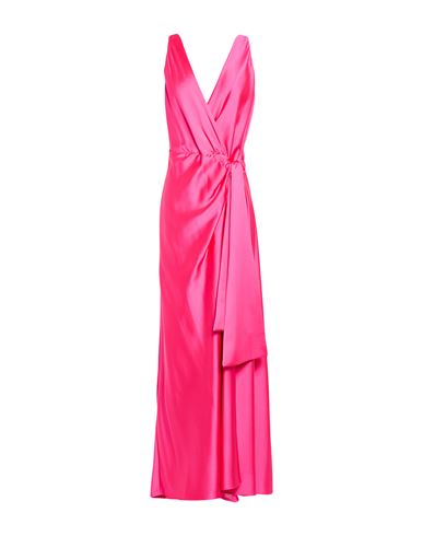 Woman Maxi dress Fuchsia Size 12 Polyester