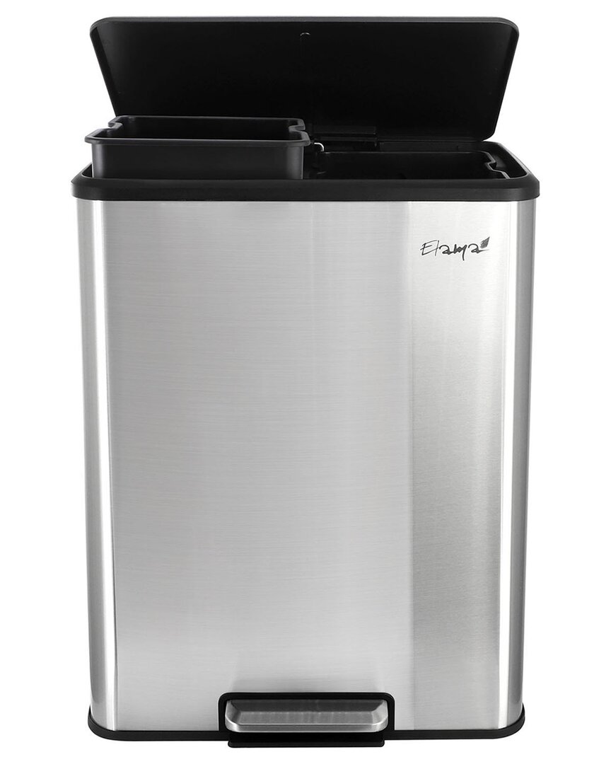 Large 8 Gallon Split Step Trash Bin