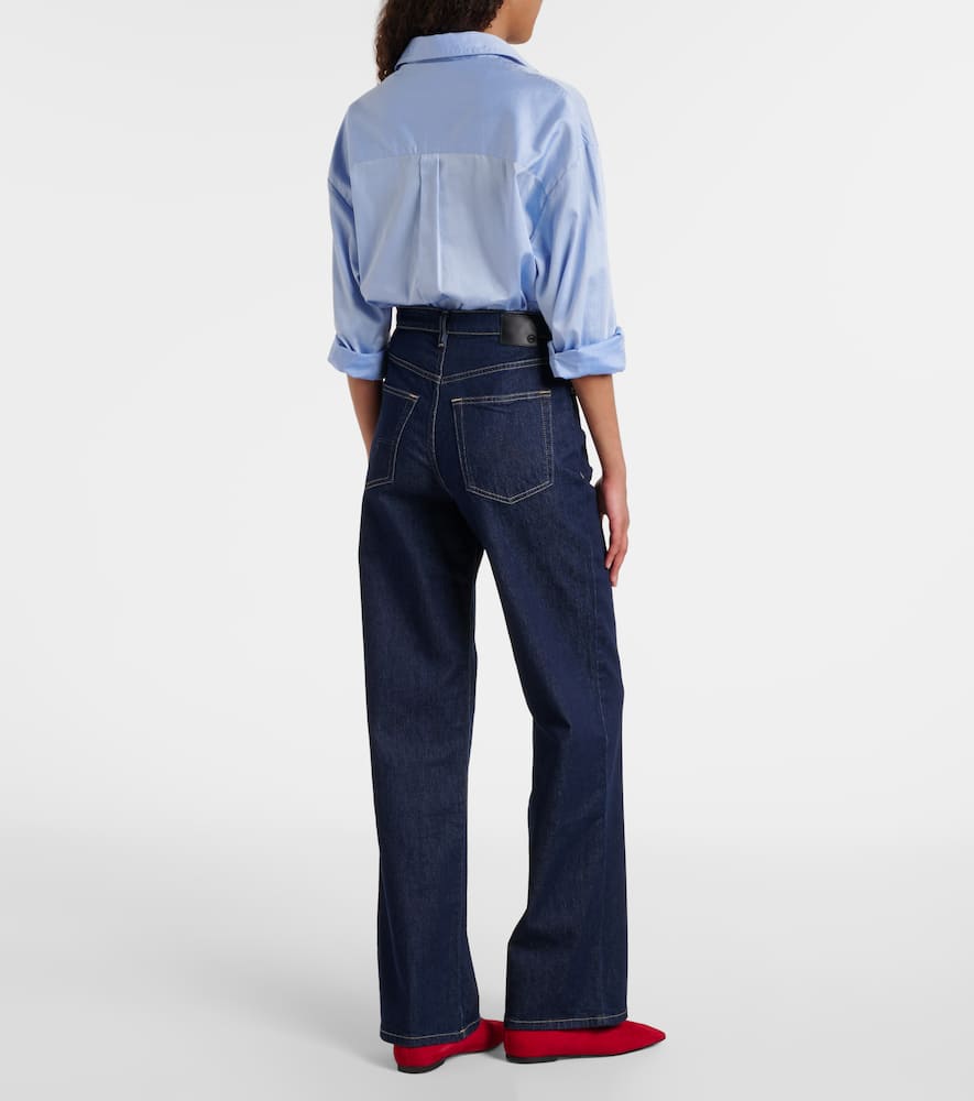 Kora high-rise wide-leg jeans