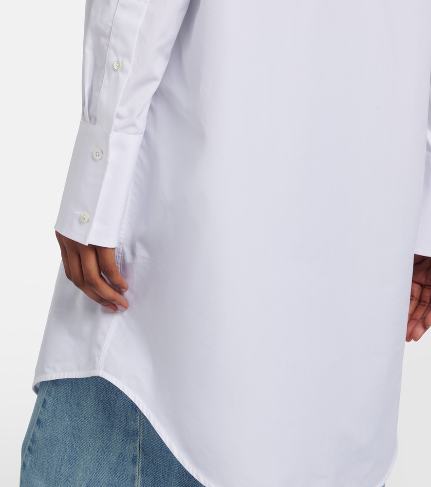 Cotton poplin shirt dress