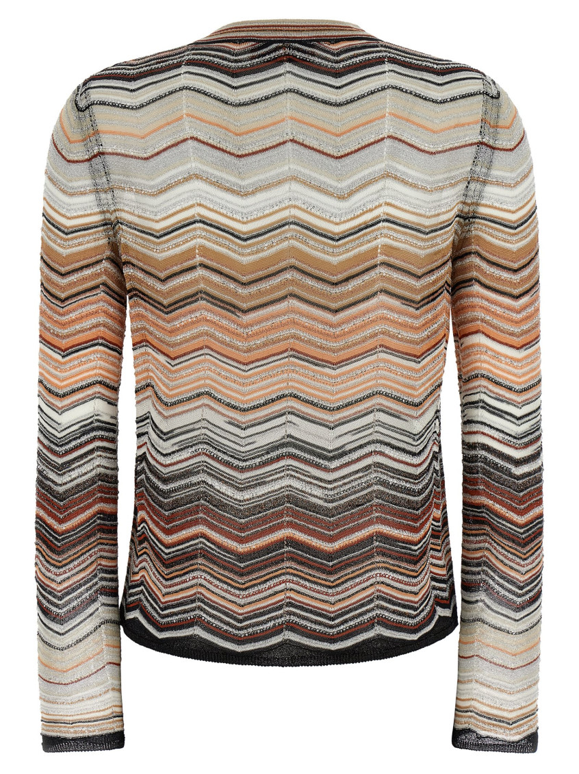 Missoni - v neck chevron knit cardigan long sleeve