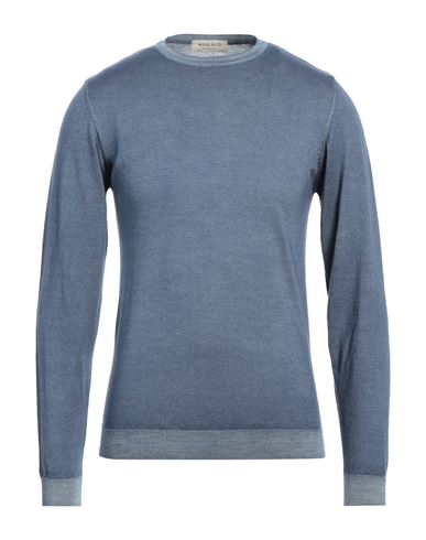 Man Sweater Slate blue Size M Merino Wool