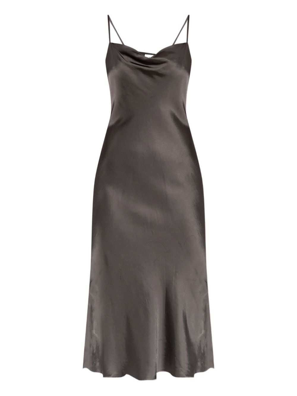 Cowl-neck slip dress - Grey