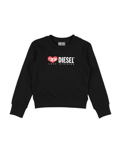 Kid Girl Sweatshirt Black Size 12 Cotton, Elastane