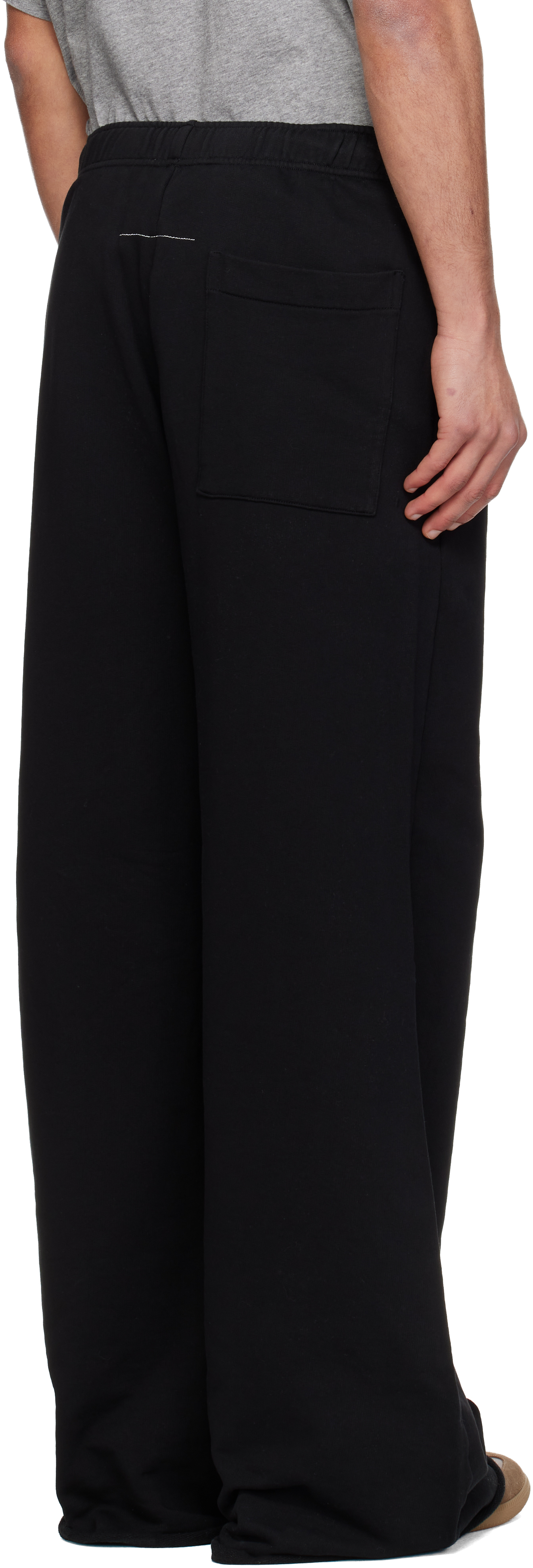Black Embroidered Logo Sweatpants