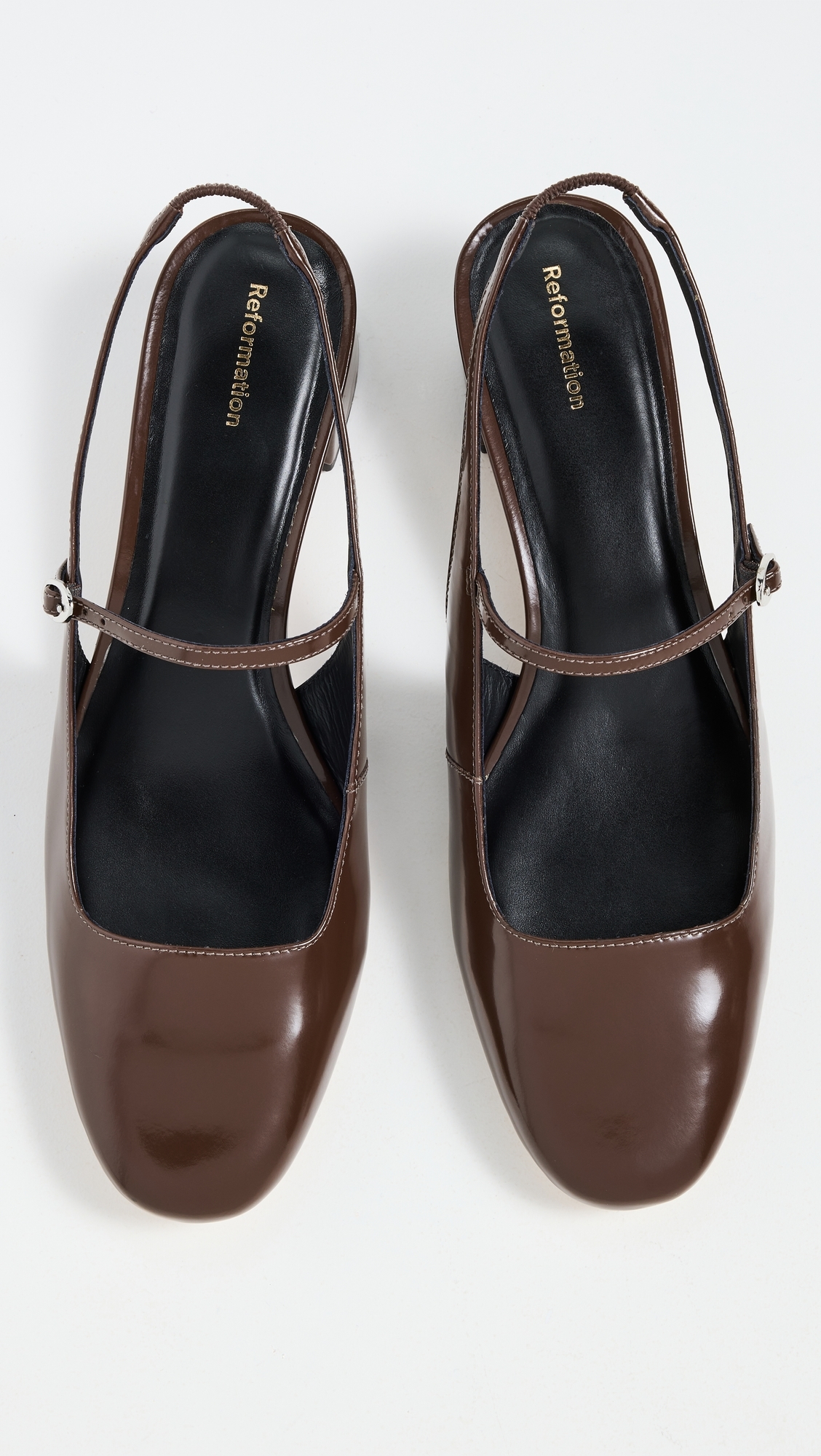 Maddox Slingback Heels Espresso Leather