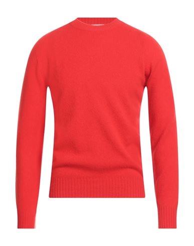 Man Sweater Red Size M Virgin Wool