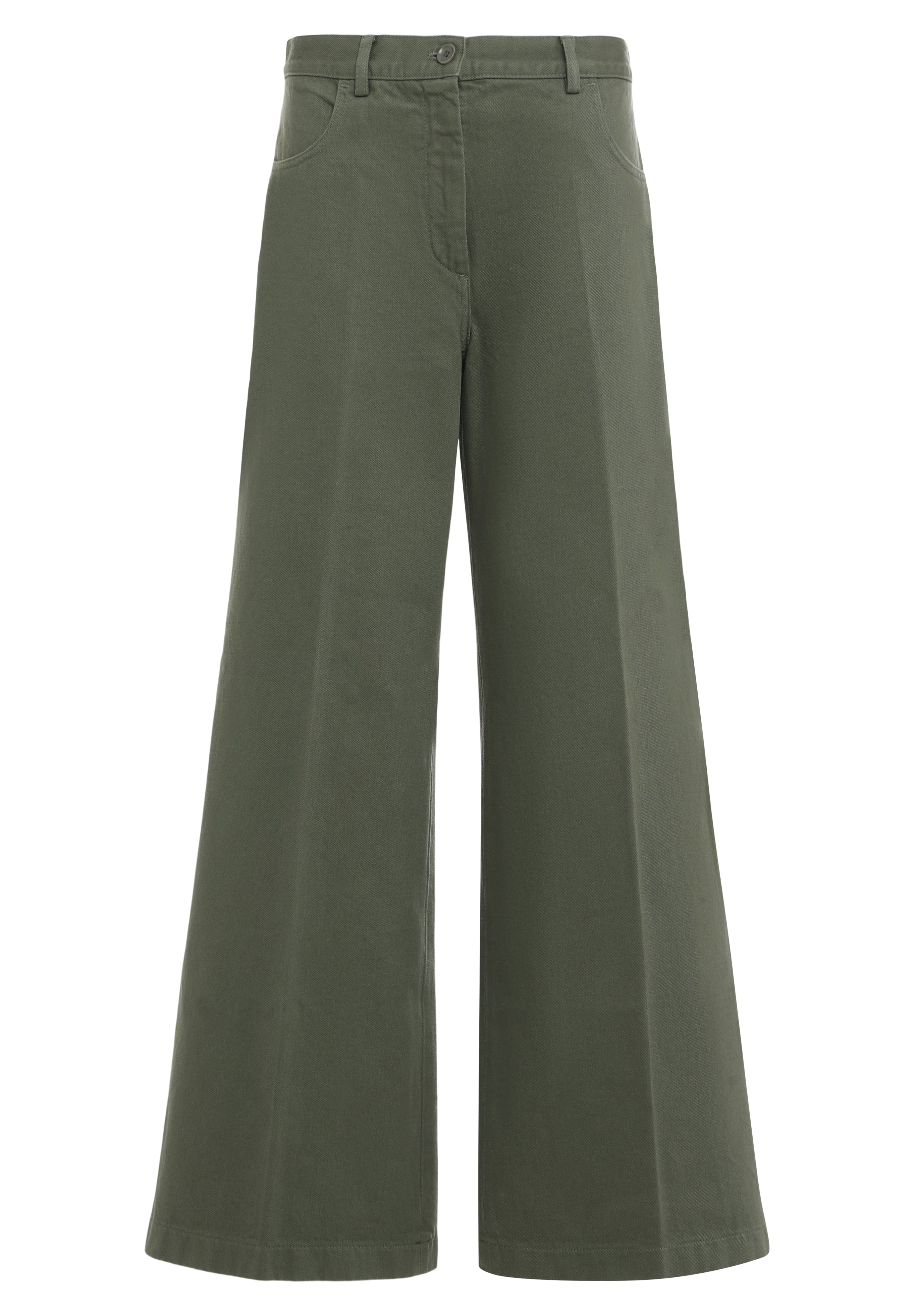 Wide-leg High-waisted Trousers