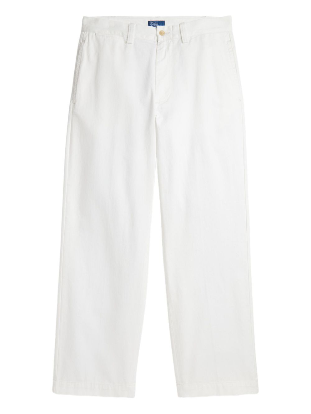 Pleated wide-leg trousers - White