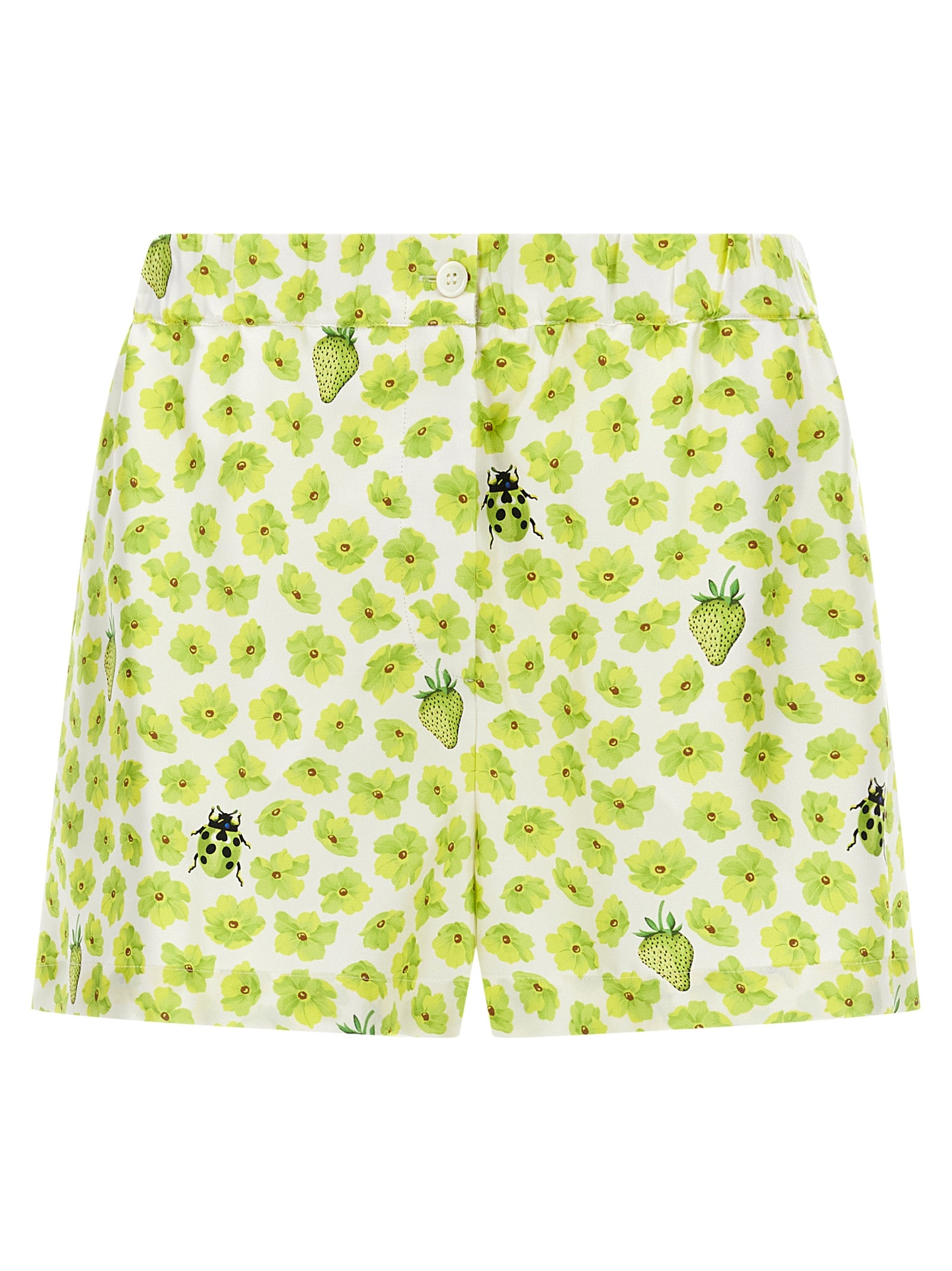 Strawberry Garden Bermuda Shorts — Multicolor