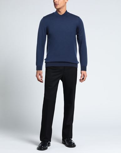 Man Turtleneck Midnight blue Size 46 Merino Wool