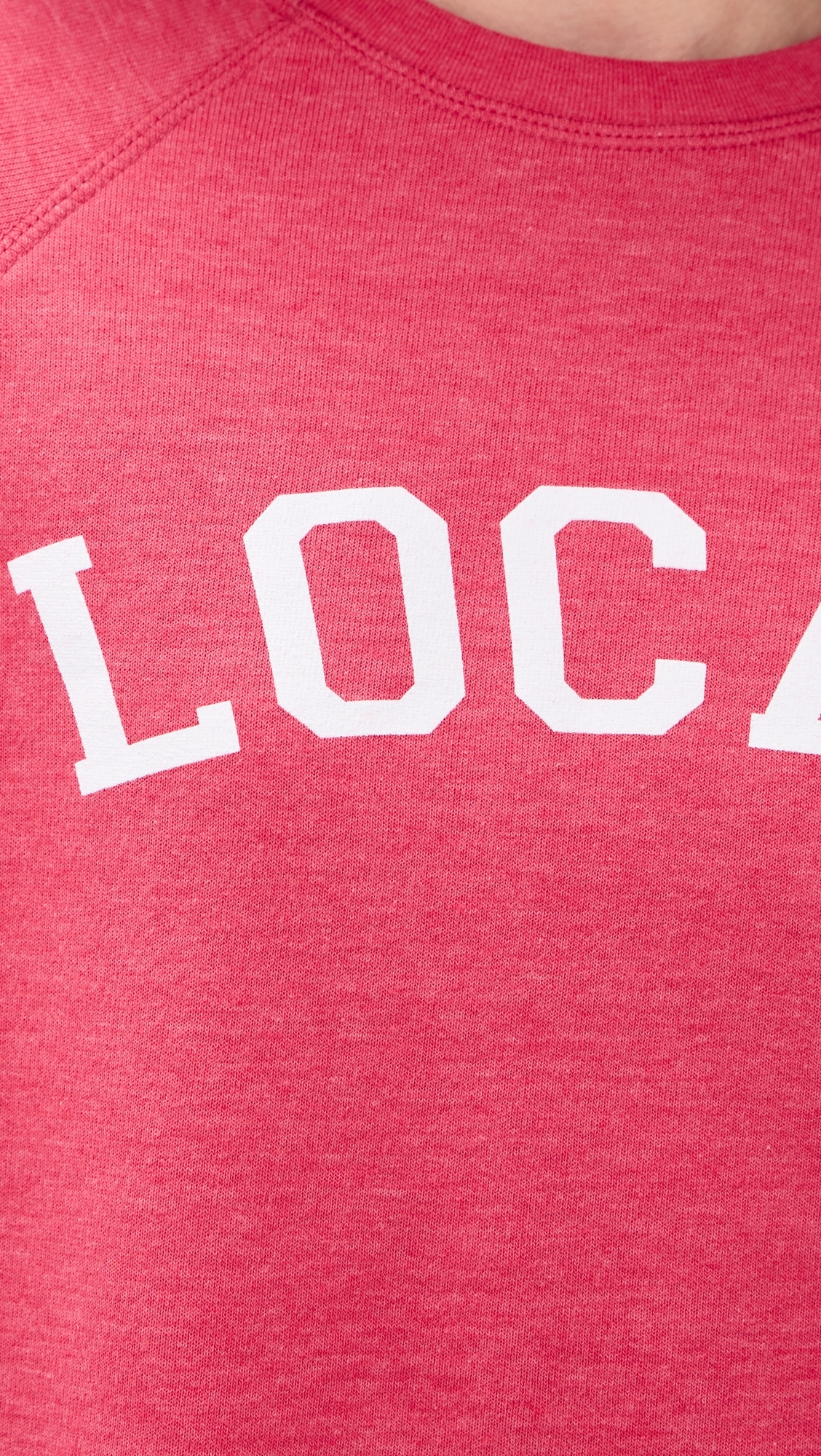 Raglan Sweatshirt Heathered Red