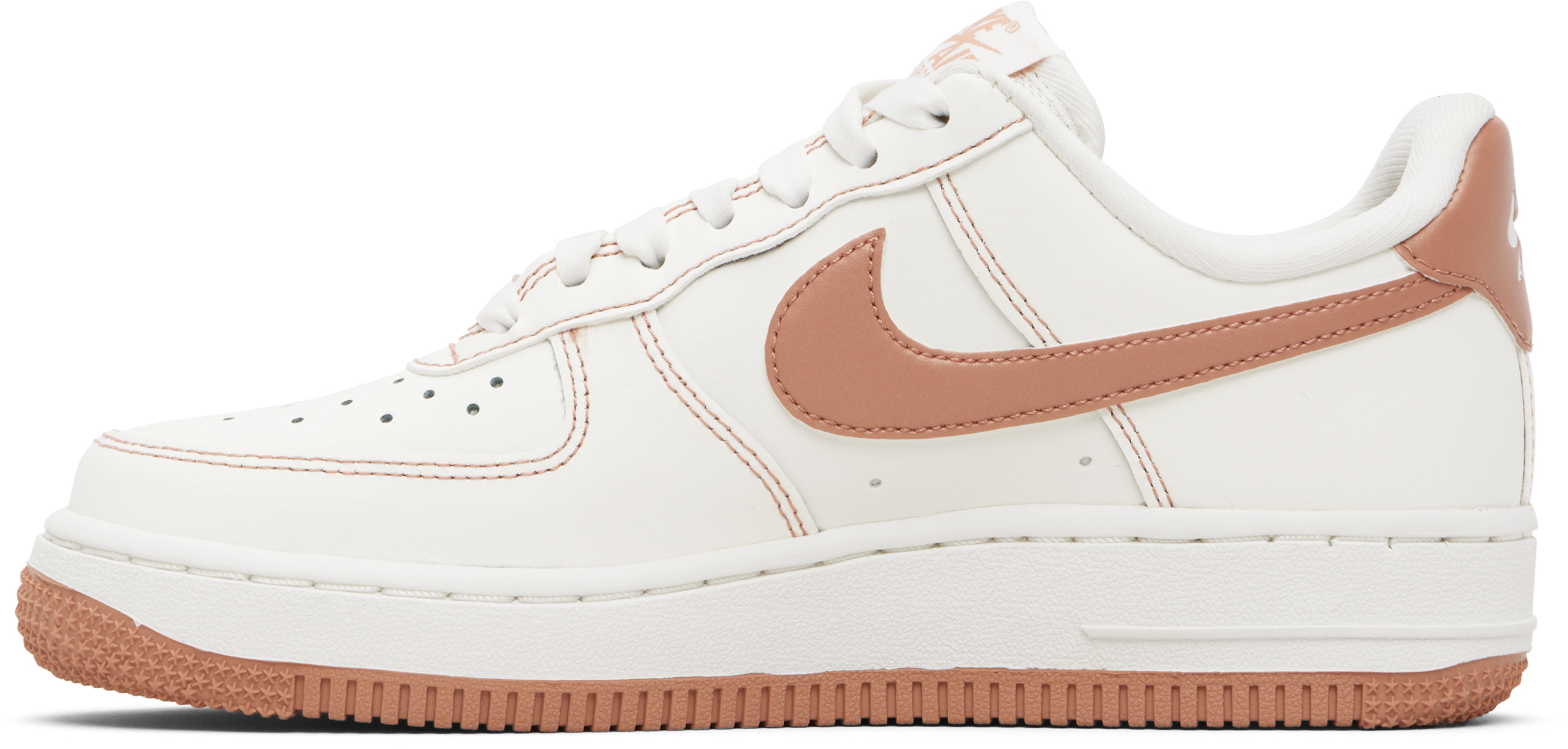 Off-White & Pink Air Force 1 '07 Sneakers