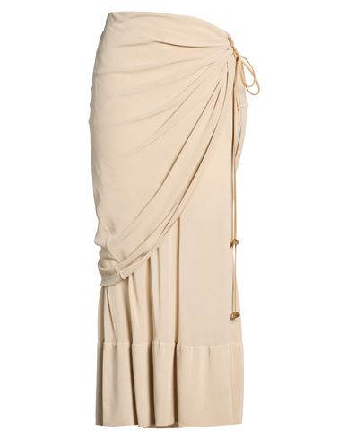 Woman Maxi skirt Beige Size 4 Silk