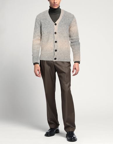 Man Cardigan Grey Size 42 Alpaca wool, Polyamide