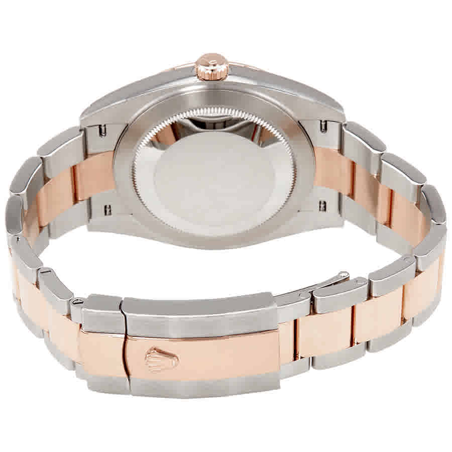 Datejust 41 Chocolate Diamond Dial Steel and 18K Everose Gold Oyster Mens Watch 126331CHDO