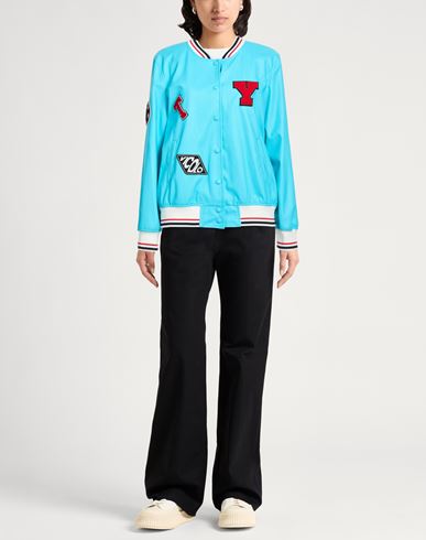 Woman Jacket Azure Size S Viscose, Polyurethane, Nylon