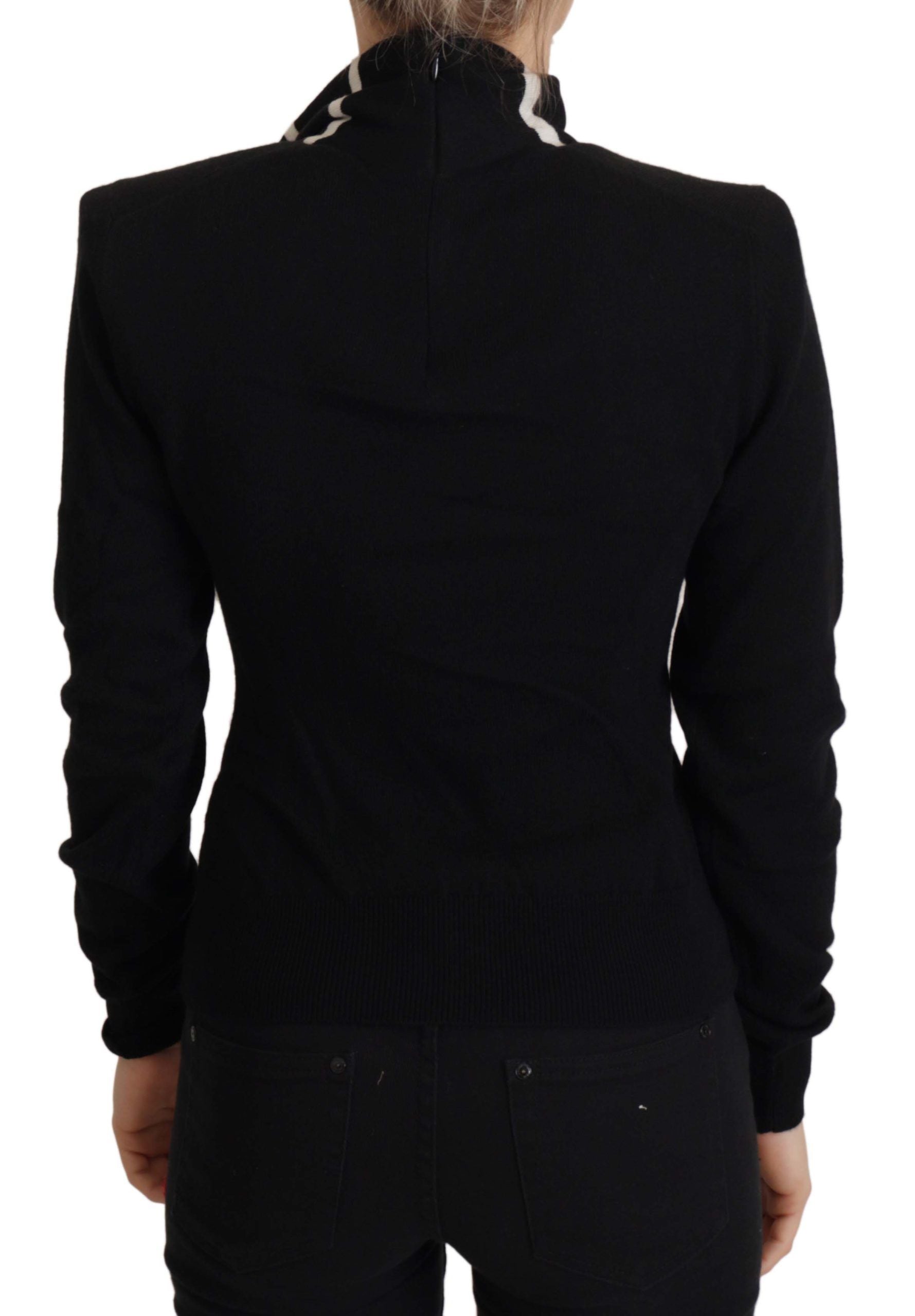 Cashmere Turtleneck Sweater — Black