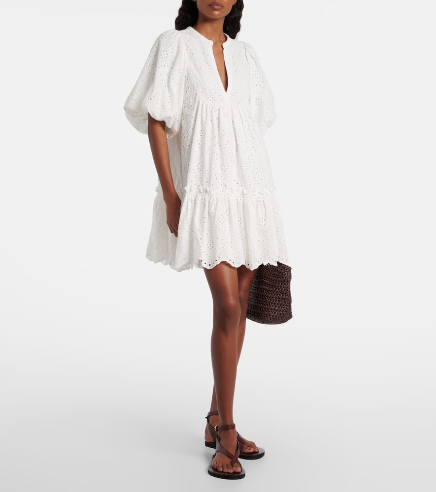 Cruz broderie anglaise cotton minidress