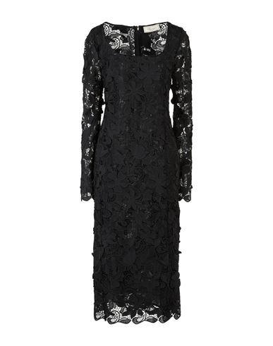Woman Midi dress Black Size 4 Polyester