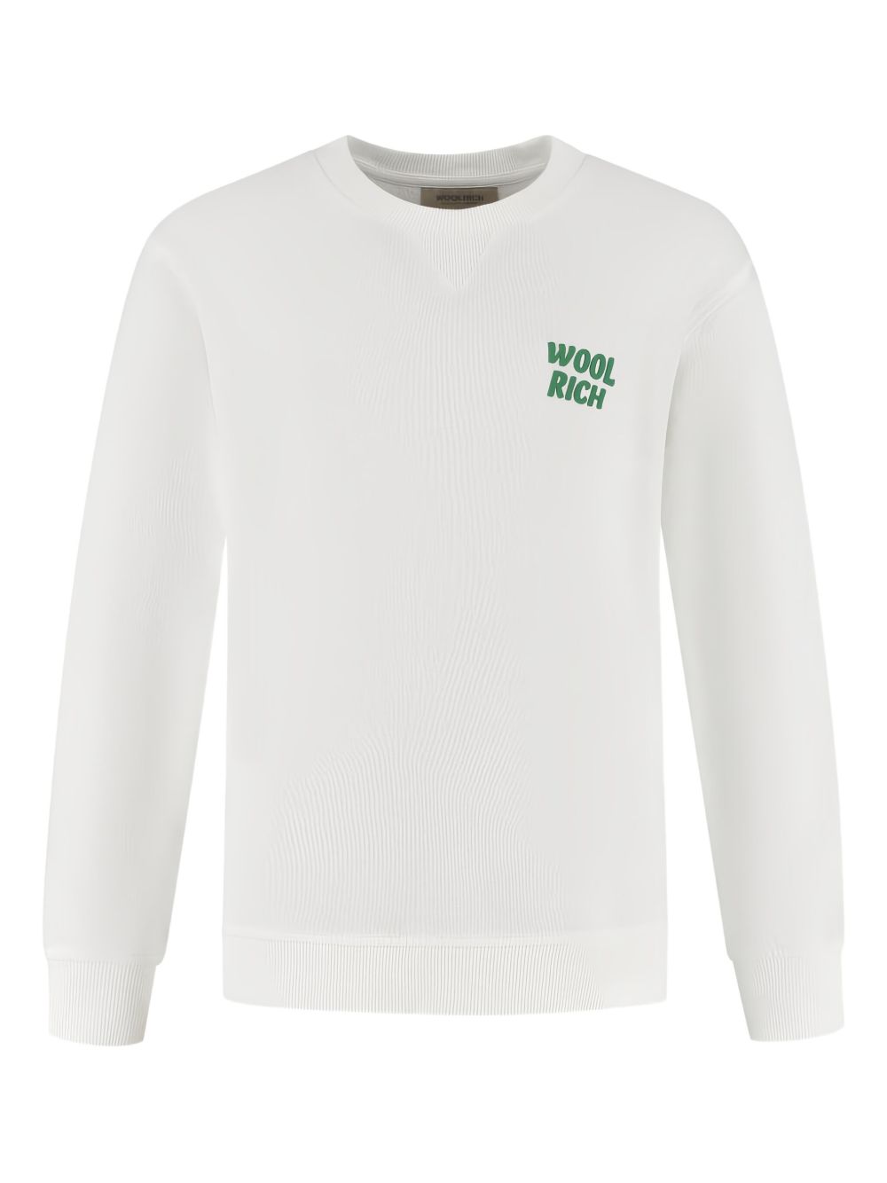 Woolrich Kids garment-dyed cotton sweatshirt - White