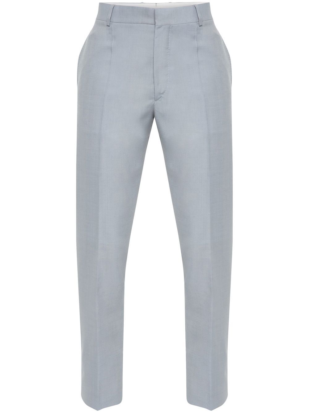 Tapered cotton trousers - Blue