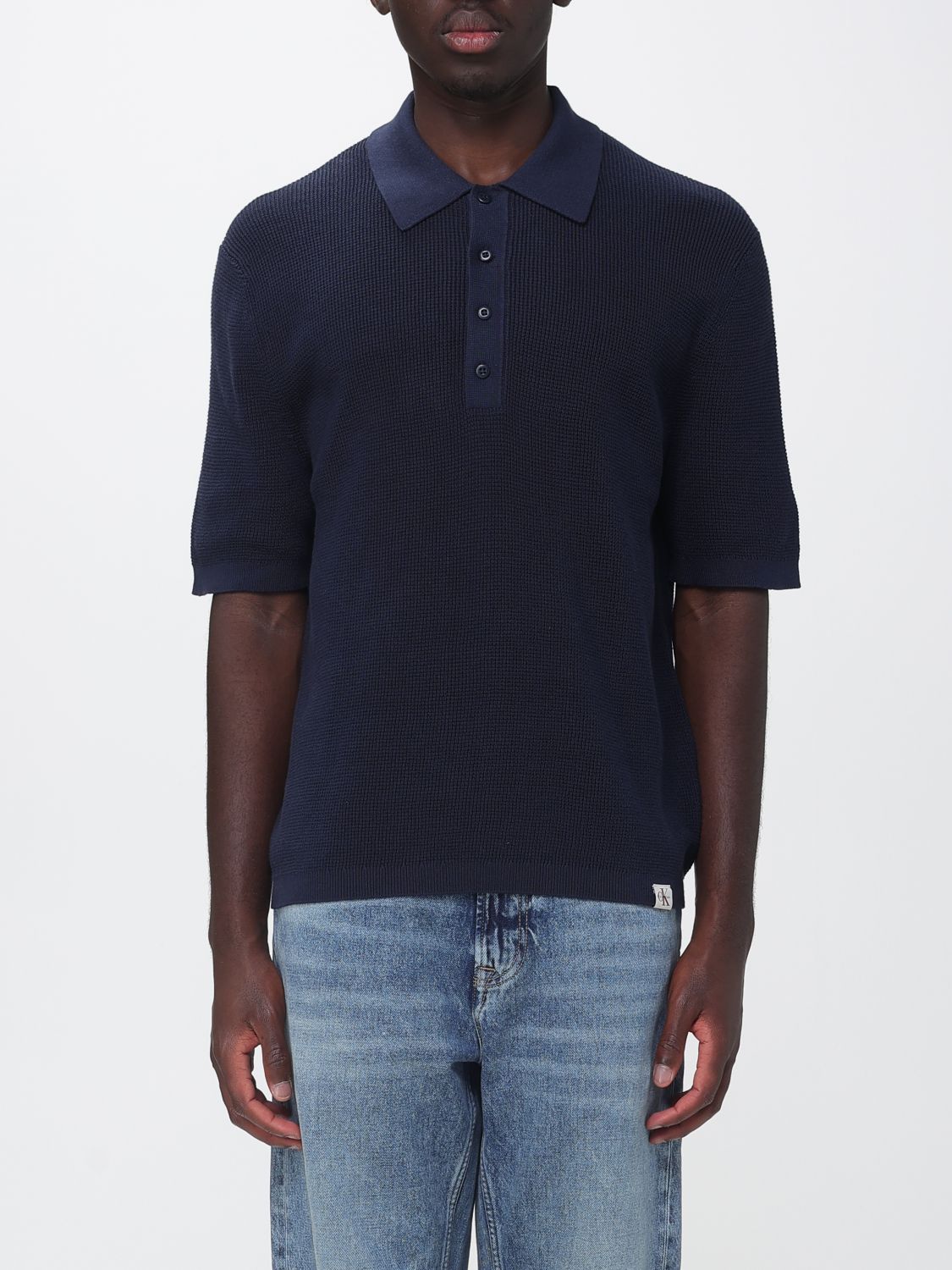 Polo Shirt Men color Blue