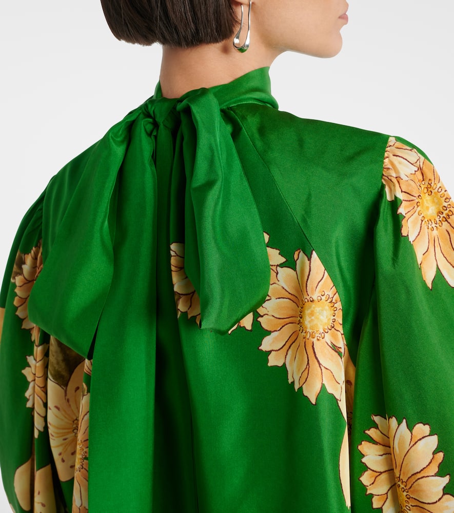 Alémais Sage floral silk blouse